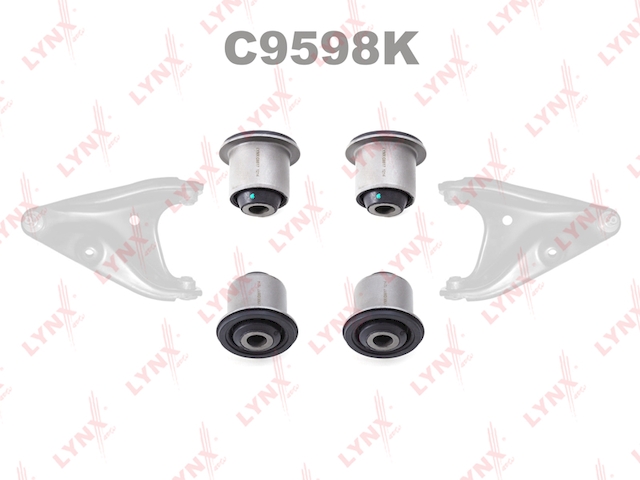 Купить запчасть LYNX - C9598K Комплект сайлентблоков / Рычагов / Перед. подв. подходит для RENAULT Logan 1.2-1.6 04 / Sandero 1.2-1.6 08 C9598K