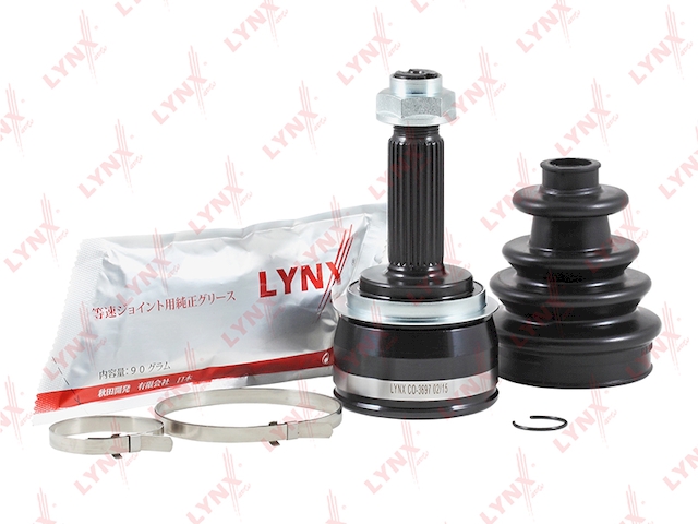 Купить запчасть LYNX - CO-3697 ШРУС наружный подходит для HYUNDAI Solaris 1.4-1.6 10, KIA Rio 1.4-1.6 11 CO-3697
