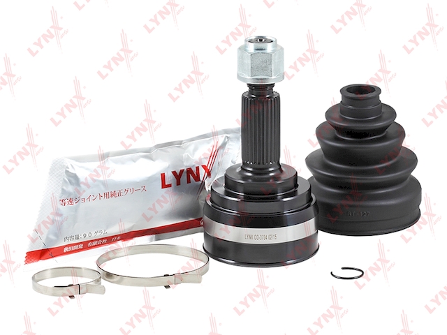 Купить запчасть LYNX - CO-3704 ШРУС наружный подходит для NISSAN Teana(J31/32) 2.0-2.5 06 / Juke 1.6 4WD 10 / Serena(C25) 2.0 05 / Lafesta 2.0 04-10 / Presage(U31) 2.5 03 CO-3704