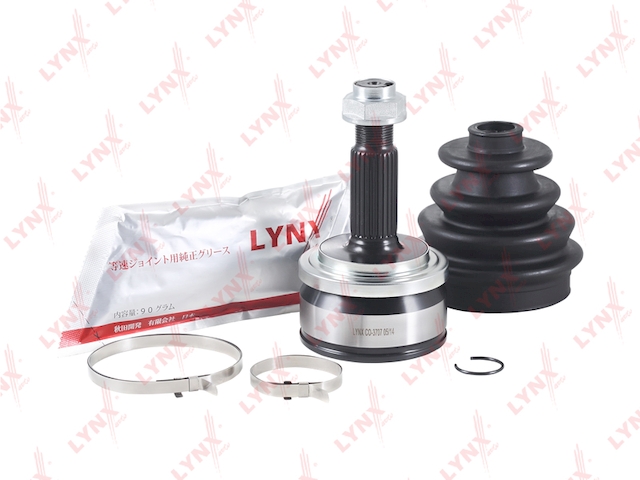 Купить запчасть LYNX - CO-3707 ШРУС наружный подходит для TOYOTA Auris(_E150) 1.33-1.6 06 / Corolla(_E150) 1.33-1.6 06 CO-3707