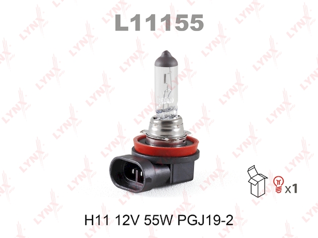 Купить запчасть LYNX - L11155 Лампа галогеновая H11 12V 55W PGJ19-2 L11155