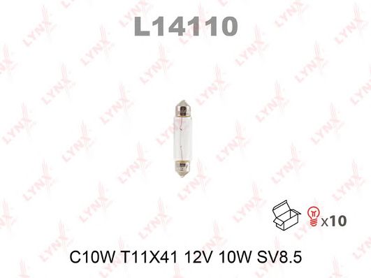 Купить запчасть LYNX - L14110 Лампа накаливания C10W T11X41 12V 10W SV8.5 L14110