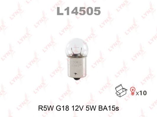 Купить запчасть LYNX - L14505 Лампа накаливания R5W G18 12V 5W BA15S L14505