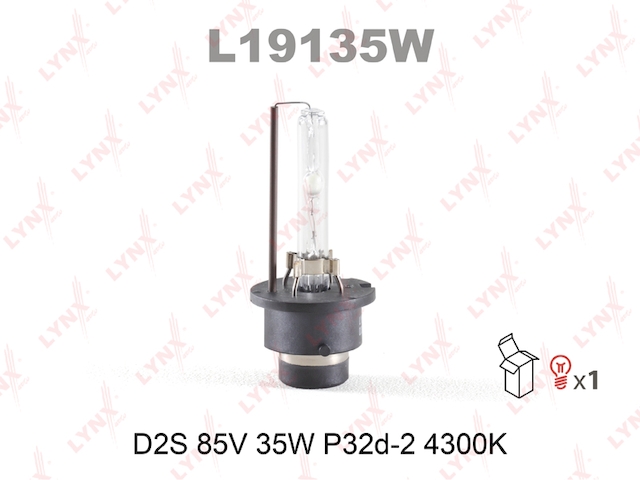 Купить запчасть LYNX - L19135W Лампа газоразрядная D2S 12V 35W P32d-2 4300K L19135W