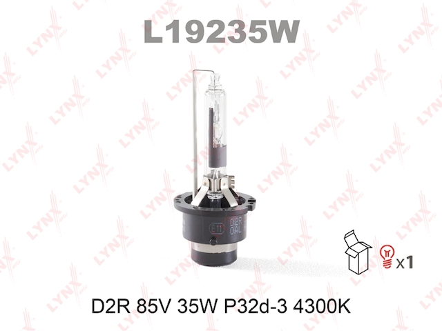 Купить запчасть LYNX - L19235W Лампа газоразрядная D2R 12V 35W P32d-3 4300K L19235W