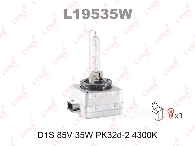 Купить запчасть LYNX - L19535W Лампа газоразрядная D1S 12V 35W PK32d-2 4300K L19535W