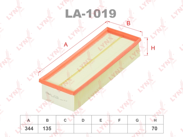 Купить запчасть LYNX - LA-1019 Фильтр воздушный подходит для AUDI A3 1.6TD-2.0TD 03/TT 1.8T-2.0T 06, VW Golf V 1.4T-2.0 03/VI 1.4T-2.0T 08/Jetta III 1.4T-2.0TD 05/IV 1.4T-2.0T-TD 10 /Passat 1.4T-2.0T/TD 05 /Tigua LA-1019