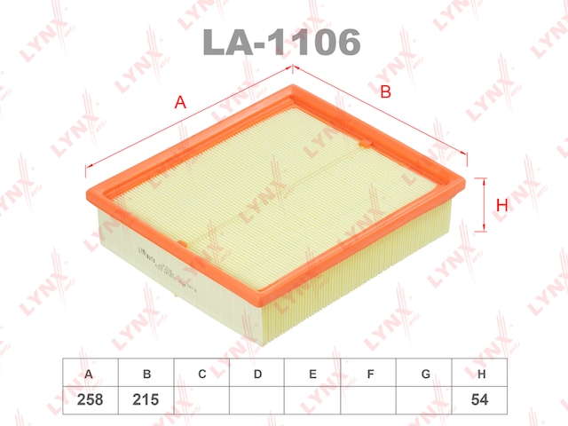 Купить запчасть LYNX - LA-1106 Фильтр воздушный подходит для BMW 5(E34) 3.0-4.0 92(E39) 3.5-M5/7(E32) 3.0-4.0 92/(E38) 3.0-4.0/8(E31) 4.0/X5(E53) 4.4-4.8 LA-1106