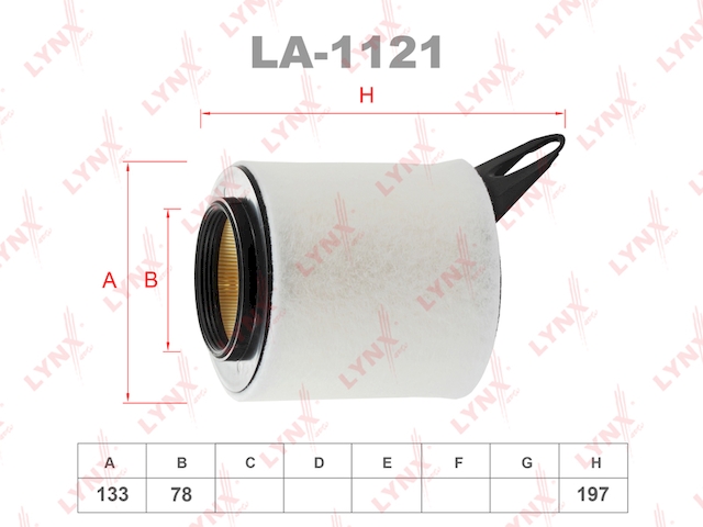 Купить запчасть LYNX - LA-1121 Фильтр воздушный подходит для BMW 1 (E81) 04/ 3 (E90) 05 LA-1121