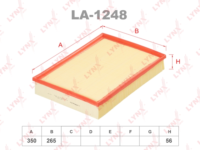 Купить запчасть LYNX - LA-1248 Фильтр воздушный подходит для MB Sprinter 06 LA-1248