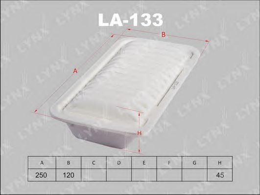 Купить запчасть LYNX - LA-133 Фильтр воздушный подходит для TOYOTA Yaris 1.3-1.5 99/Ist 1.3-1.5 02-07/Vitz 1.3-1.5 99-05 LA-133