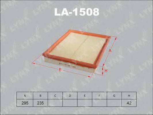 Купить запчасть LYNX - LA-1508 Фильтр воздушный подходит для OPEL Astra G 1.2-2.0TD 98-05/H 1.2-2.0T 04/Zafira 1.6-2.0 05 LA-1508