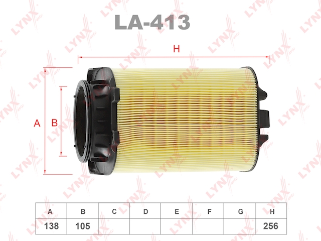 Купить запчасть LYNX - LA-413 Фильтр воздушный LA-413