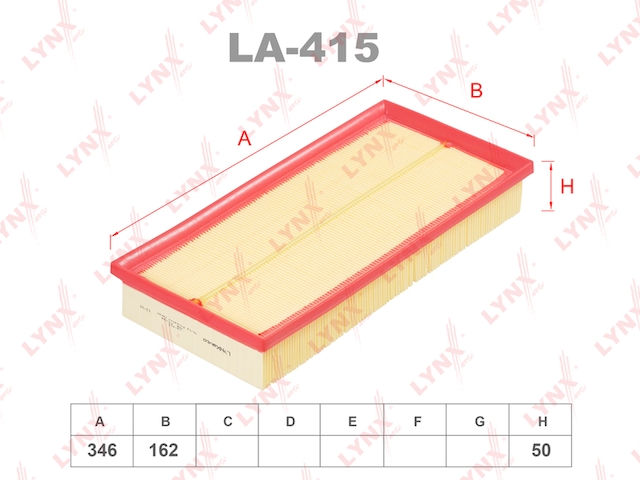 Купить запчасть LYNX - LA-415 Фильтр воздушный LA-415