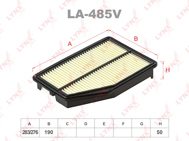 Купить запчасть LYNX - LA-485V Фильтр воздушный подходит для HONDA CR-V IV 2.4 15 LA-485V