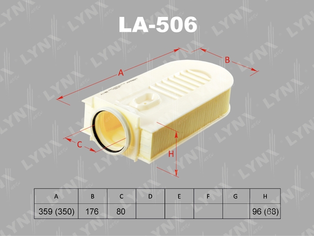 Купить запчасть LYNX - LA-506 Фильтр воздушный подходит для MB C220D-250D(W204) 08 / CLS220D-250D(C218) 14 / E200D-250D(W212) 09 / GLE250D(W166) 15 / GLK22D-250D(X204) 08-15 / ML250D(W166) 11 / S250D-300 LA-506