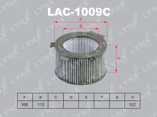 Купить запчасть LYNX - LAC-1009C Фильтр салонный угольный подходит для VW Transporter IV 1.9D-2.8 90-03 LAC-1009C