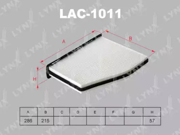 Купить запчасть LYNX - LAC-1011 Фильтр салонный подходит для AUDI A3 03-12 / Q3 11, SKODA Octavia(1Z) 04-13 / Superb(3T) 08 / Yeti 09, VW Caddy III-IV 04 / Golf V-VI 03-13 / Jetta III-IV 05 / Passat 05 / Sharan 10 LAC-1011