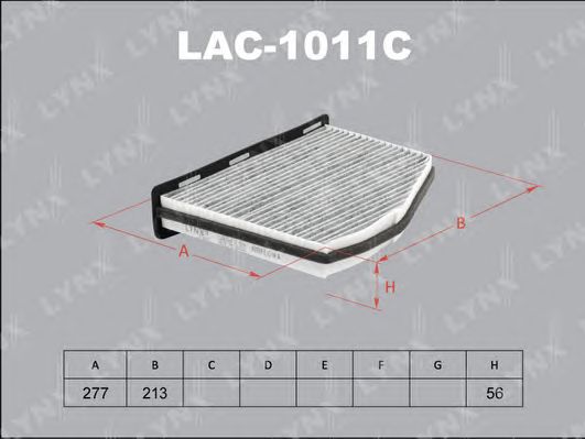 Купить запчасть LYNX - LAC-1011C Фильтр салонный угольный подходит для AUDI A3 03/TT 06, SEAT Alhambra 10/Altea 04/Leon 05/Toledo 04, SKODA Octavia 04/Superb 08/Yeti 09, VW Caddy 04/Eos 06/Golf V/VI 03/Jetta LAC-1011C