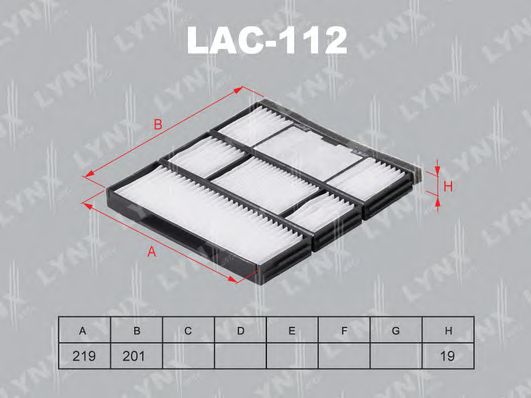 Купить запчасть LYNX - LAC-112 Фильтр салонный подходит для TOYOTA Corolla 97-02 LAC-112