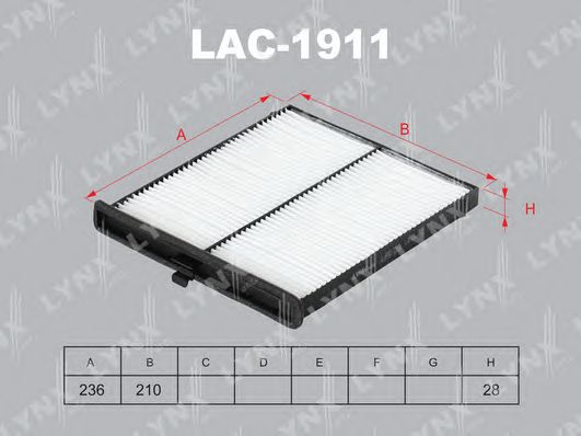 Купить запчасть LYNX - LAC-1911 Фильтр салонный подходит для MAZDA 3(BM) 13 / 6(GJ) 12 / CX-5 11 LAC-1911