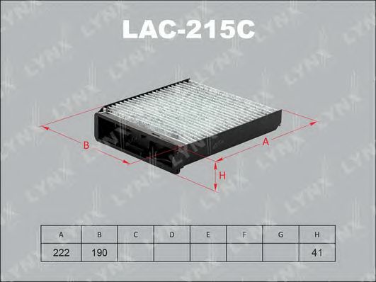Купить запчасть LYNX - LAC-215C Фильтр салонный угольный подходит для NISSAN Micra 1.0-1.6 03 / Note 1.4-1.6 06, RENAULT Clio 1.2-2.0 05 / Duster 1.5D-1.6 10 / Logan 1.2-1.6 04 / Modus 1.2-1.6 04 / Sandero 1.2-1.6 LAC-215C