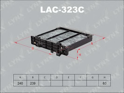 Купить запчасть LYNX - LAC-323C Фильтр салонный угольный подходит для MITSUBISHI Pajero 94/Pajero Sport 98 LAC-323C