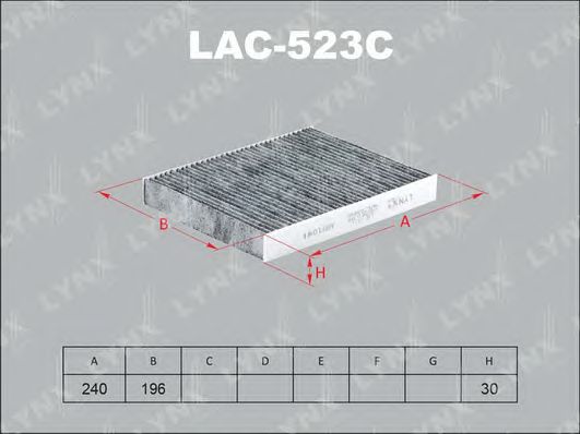 Купить запчасть LYNX - LAC-523C Фильтр салонный угольный подходит для HONDA Civic 06 LAC-523C