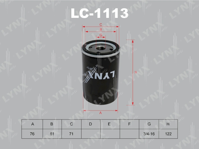 Купить запчасть LYNX - LC-1113 Фильтр масляный подходит для CHRYSLER PT Cruiser 2.4 03, FORD Escort 1.6-1.8 92-00/Fiesta 1.3-1.5 01/Focus I 1.6-2.0 98-04/Mondeo 1.6-2.0 93-00/Scorpio 2.0-2.3 94-98/Transit 2.0-2.3 94, LC-1113