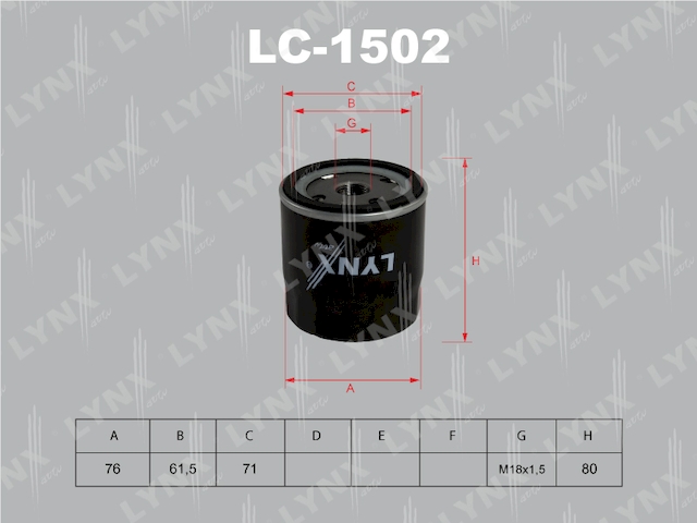 Купить запчасть LYNX - LC-1502 Фильтр масляный подходит для OPEL Astra G/H 1.6-2.0T 00/Vectra B/C 1.6-1.8 95/Omega B 2.2 99-03/Corsa C 1.4-1.8 00/Zafira 1.6-2.0 00 LC-1502