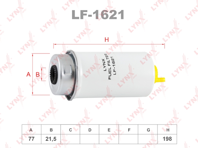 Купить запчасть LYNX - LF-1621 Фильтр топливный подходит для FORD Transit 2.2D-3.2D 06 LF-1621