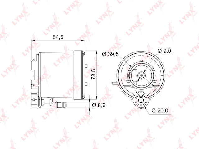 Купить запчасть LYNX - LF-163M Фильтр топливный погружной подходит для TOYOTA Yaris / Vitz / Belta(P90) 1.0-1.5 05 / Hiace(TRH2_) 2.0-2.7 04 LF-163M