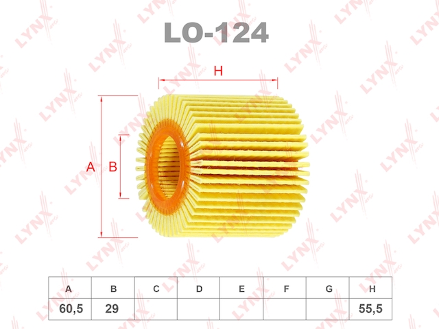 Купить запчасть LYNX - LO-124 Фильтр масляный подходит для TOYOTA Avensis 1.6-2.0 08/Rav 4 2.0 08/Yaris 1.8 07, LEXUS CT200h 11 LO-124