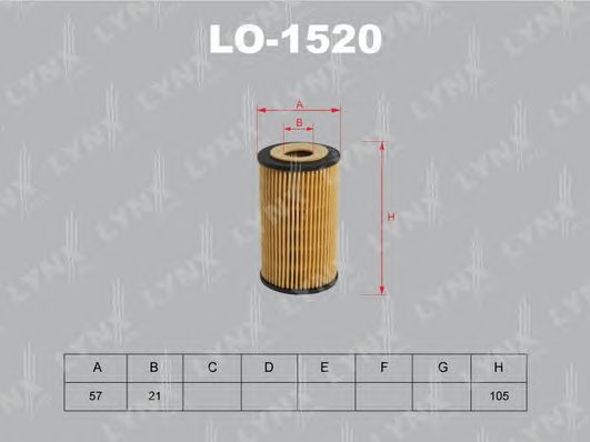 Купить запчасть LYNX - LO-1520 Фильтр масляный подходит для CHEVROLET Aveo 1.4 07/Cruze 1.6-1.8 09, OPEL Astra G 1.2-1.4 98-05/H 1.2-1.8 04/Vectra C 1.8 06 LO-1520