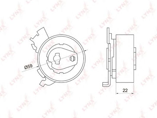 Купить запчасть LYNX - PB-1048 Ролик натяжной / ГРМ подходит для CHEVROLET Lacetti 1.8 05 / Nubira 1.8 05, OPEL Astra F-G 1.4-1.8 94-05 / Astra H 1.8 04 / Corsa B-C 1.4-1.8 94-09 / Meriva 1.6-1.8 03-10 / Vectra B-C 1 PB-1048