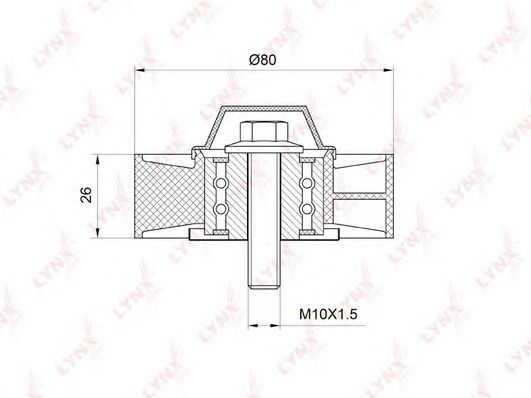 Купить запчасть LYNX - PB-7007 Ролик направляющий / приводной подходит для BMW 1(E81-88) 3.0 05-12 / 3(E90-93) 2.5-3.0 05-11 / 5(E60/1) 2.5-3.0 05-10 / 6(E63/4) 3.0 04 / 7(E65-67) 3.0 05 / X1(E84) 3.0 09 / X3(E83) 2. PB-7007