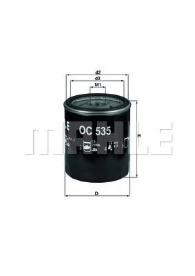 Купить запчасть MAHLE - OC535 Фильтр масляный FO Focus II 1.8TDCi 11/04-/Focus C-Max 1.8TDCi 01/05-03/07Galaxy 1.8TDCi 05/06-/S-Max 1.8TDCi 05/06-