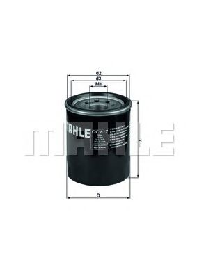Купить запчасть MAHLE - OC617 Фильтр масляный HO Accord II-IX 2.0,2.2,2.4 83-/Civic II-VII