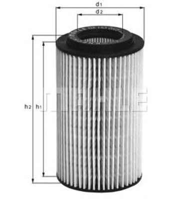 Купить запчасть MAHLE - OX153D3 Фильтр масляный MB W210 E200CDI-E270CDI, W211, W202, W203, Sprinter, Vito;