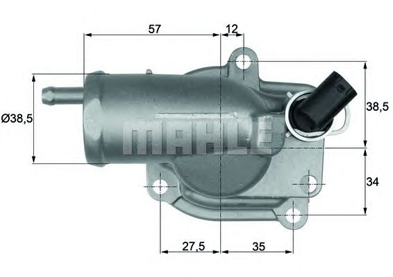 Купить запчасть Mahle - TH1087 Термостат корпусный MERCEDES-BENZ PKW