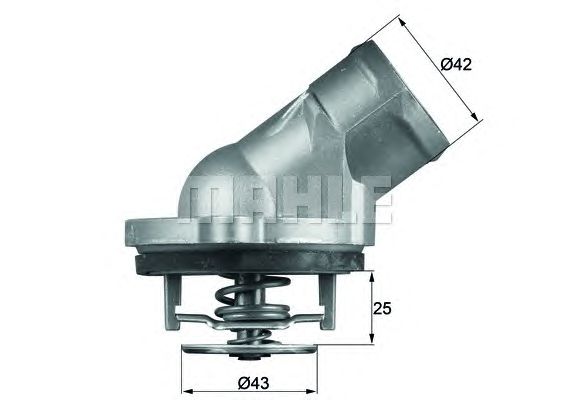 Купить запчасть MAHLE - TI4587D Термостат MB C-Class 00-06, E-Class 11-, G-Class 97-;