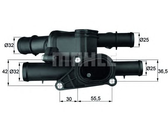 Купить запчасть MAHLE - TM1105 Термостат VW Golf 97-05, Passat 05-10, Polo 95-01, Touran 03-07; AU A3 00-07; SK Octavia 00-10;