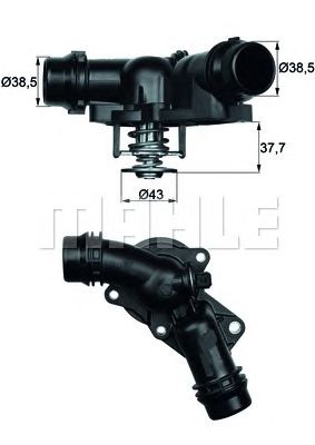 Купить запчасть MAHLE - TM1397 Термостат BMW 3 01-05, 5 04-10, 7 95-10;