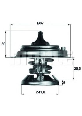 Купить запчасть MAHLE - TX2985D Термостат SS Korando 96-07, Musso 93-, Rexton 01-;;MB Sprinter 96-06, Vario 96-;