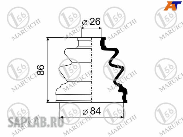 Купить запчасть MARUICHI - 52420 Пыльник ШРУСа FB2070 (24x81,5x86) TO дизель Ipsum,Corona 211, 4wd Corolla rear