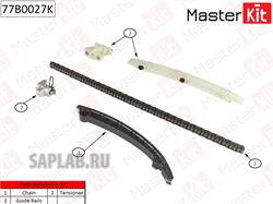 Купить запчасть MasterKit - 77B0027K Комплект цепи ГРМ OPEL Astra 1.0i-1.4i Z10XE/X12XE без звездочек 77B0027K