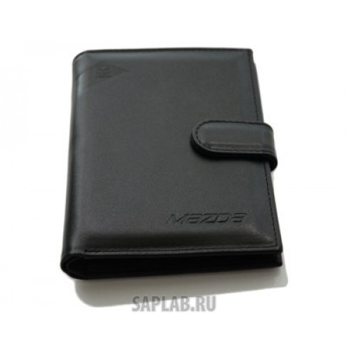 Купить запчасть MAZDA - 830077552 Портмоне из гладкой кожи Mazda Smoot Leather Vertical Wallet, Black, артикул 830077552