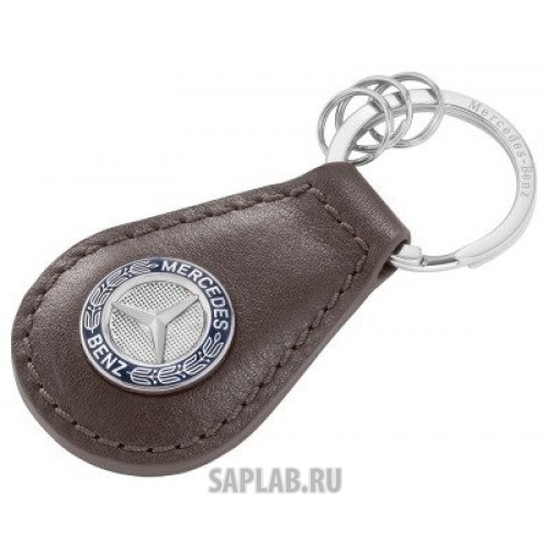 Купить запчасть MERCEDES - B66041522 Кожаный брелок Mercedes Key ring, Classic, Brown Leather, артикул B66041522