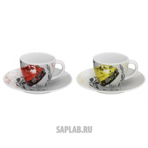 Купить запчасть MERCEDES - B66041532 Набор чашек для эспрессо Mercedes Espresso Cups Set of 2, Edition 2016, артикул B66041532