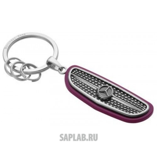 Купить запчасть MERCEDES - B66953309 Брелок Mercedes-Benz Key Ring Atlanta, Silver/Black/Plum